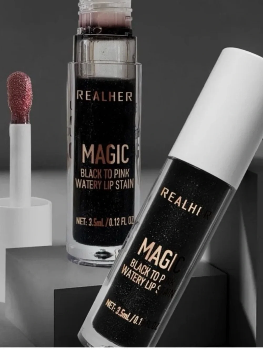 RealHer Magic Black to Pink Lip Stain